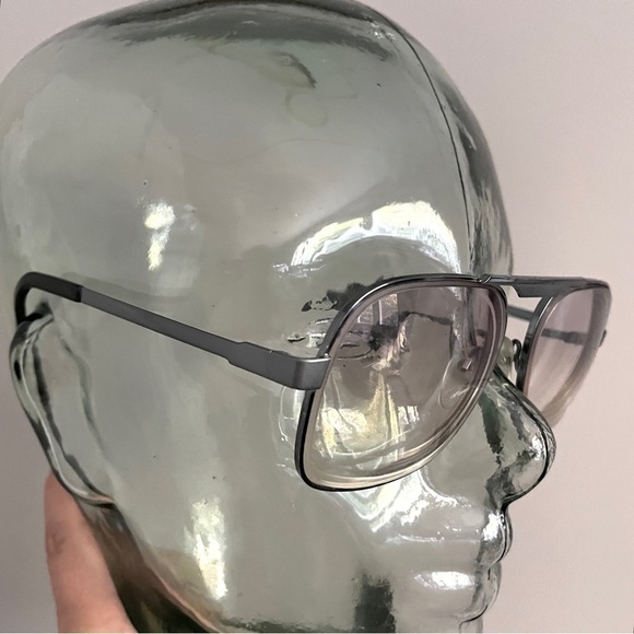 Vintage Silhouette Rectangular Aviator Glasses Frames - 56mm, Unisex - Picture 4 of 10